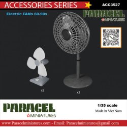 画像1: Paracel Miniatures[ACC3527]1/35 汎用 扇風機セット 1960-90年代(4個入)