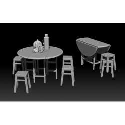 画像2: Paracel Miniatures[ACC3534]1/35 汎用 ベトナム家庭の食卓セット