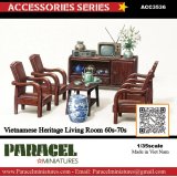 Paracel Miniatures[ACC3536]1/35 汎用 ベトナム 居間の家具セット 1960-70年代
