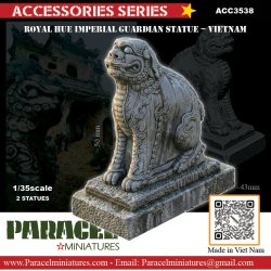 画像1: Paracel Miniatures[ACC3538]1/35 汎用 ベトナム フエ王宮の守護獣像(2個入)