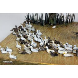 画像2: Paracel Miniatures[AN3513]1/35 汎用 アヒルの大群(20個入)