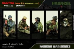 画像1: Paracel Miniatures[BMW3503]1/35 現用 シリア内戦 シリア政府軍/自由シリア軍 AFV跨乗兵セットC(3体＋上半身２体セット）