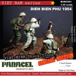 画像1: Paracel Miniatures[BVM3501]1/35 ベトナム戦争 ベトミン兵士セット ディエンビエンフー1954 (1)