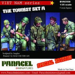 画像1: Paracel Miniatures[BVN3508]1/35 ベトナム戦争  米陸軍M113搭乗兵 ツーリストセットA 出撃