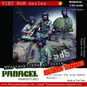 画像1: Paracel Miniatures[BVN3510]1/35 ベトナム戦争  NVA(北ベトナム正規軍)戦車兵休息セット (1)