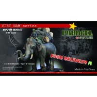 Paracel Miniatures[BVN3511]1/35 ベトナム戦争 糧食運搬を行う象使いA（オス）