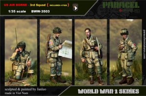 画像1: Paracel Miniatures[BWW3503]1/35 WWII米 空挺兵 第3分隊(4体セット) (1)