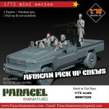 Paracel Miniatures[MINI7229]1/72 現用 アフリカ ピックアップトラックの民兵(3体+ハイエナ付)