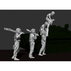 画像3: Paracel Miniatures[MINI7238]1/72 現用 北ベトナム軍(NVA)戦車兵 弾薬補給セット(5体入)