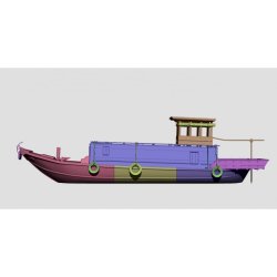 画像2: Paracel Miniatures[MINI7240]1/72 現用 ベトナム メコン川のロングボート 限定版