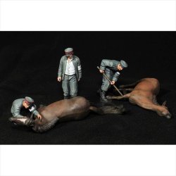 画像6: Paracel Miniatures[Mini7241]1/72 WWI ドイツ 獣医チームセット w/ウマ(3体+2頭入)