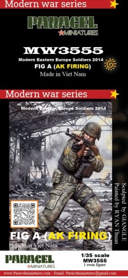 画像1: Paracel Miniatures[MW3555]1/35 現用 現代の東欧兵士 2014年＃A AK射撃中