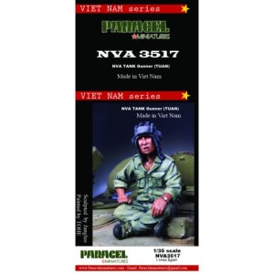 画像1: Paracel Miniatures[NVA3517]1/35 ベトナム戦争 NVA(北ベトナム正規軍)     戦車兵 胡坐をかく射撃手 (1)