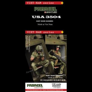 画像1: Paracel Miniatures[USA3504]1/35 現用 アメリカ ヘリボーン部隊兵士＃4 ヒューイ機関銃手(2体入) (1)