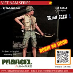 画像1: Paracel Miniatures[USA3509]1/35 現用 アメリカ 哨戒艇乗員＃1「ロビン・ノー・フッド」