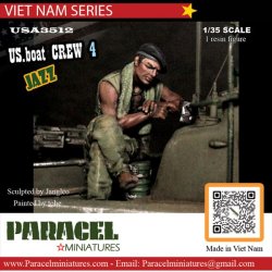 画像1: Paracel Miniatures[USA3512]1/35 現用 アメリカ 哨戒艇乗員＃4「ジャズ」
