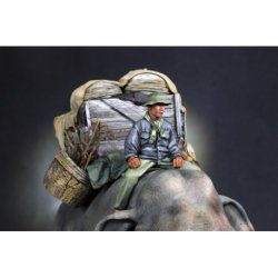 画像3: Paracel Miniatures[VN3503]1/35 ベトナム戦争 象使いと運搬用荷台セット