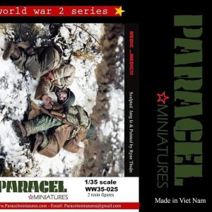 画像1: Paracel Miniatures[WW35-025]1/35 WWII 米「やられた！衛生兵！」救護を待つ米兵士（２体セット） (1)