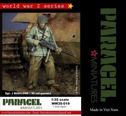 画像1: Paracel Miniatures[WW35-019]1/35 WWII米分隊の移動を援護するM1911ガンナー J・バジローネ軍曹