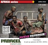 Paracel Miniatures[AFRI3504]1/35 現用 アフリカ ピックアップトラック荷台の乗員セット(4体入)