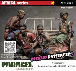 画像1: Paracel Miniatures[AFRI3504]1/35 現用 アフリカ ピックアップトラック荷台の乗員セット(4体入)
