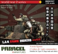 Paracel Miniatures[BWW3507]1/35 WWII 日本帝国陸軍 戦車跨乗兵ビッグセット＃2 (4体入)