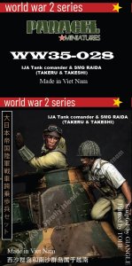 画像1: Paracel Miniatures[WW35-028]1/35 WWII 日本帝国陸軍 戦車長&機関短銃跨乗兵セット タケル/タケシ(2体入) (1)