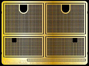 画像1: Passion Models[P35-087]Tiger I 中期〜後期型用エンジングリルセット(タミヤMM35146/MM35177/MM35194/MM35202用) (1)