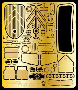 画像1: Passion Models[P35-089]シトロエン11CV 用エッチングセット（タミヤMM35301用） (1)