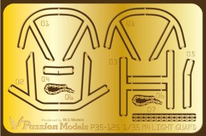 画像1: Passion Models[P35-125]1/35 Ｍ4A3シリーズ ライトガード エッチングセット(2枚入)(タミヤM4A3シリーズ MM35250/35251/35346用) (1)