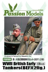 画像1: Passion Models[P35F006]英　大戦初期戦車兵セット(BEF)(2体) (1)