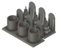 Passion Models[P35T-007]1/35  ティーガー&パンター用３Dスターアンテナ基部セット