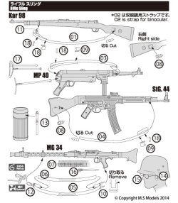 画像2: Passion Models[P35V-011] 1/35 ドイツ軍汎用スリング エッチングパーツセット