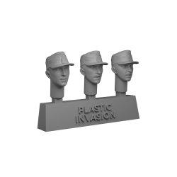 画像2: PLASTIC INVASION[OD#04]1/35 WWII ドイツ エモーションセット 降下猟兵ヘッド 後期タイプ(6個入)