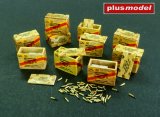 PlusModel[AL4083]1/48 US ammunition boxes for cartridges in boxes