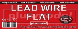 画像2: PlusModel[PM556]Lead wire flat 0.2 x 1,5 mm