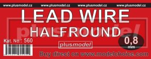 画像1: PlusModel[PM560]Lead wire halfround 0.8 mm (1)