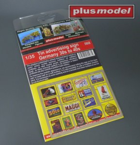 画像1: PlusModel[PM568]1/35 Tin advertising sign Germany 30s to 40s (1)