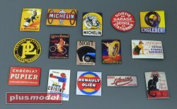 画像2: PlusModel[PM570]1/35 Tin advertising sign France 30s to 40s 1/35