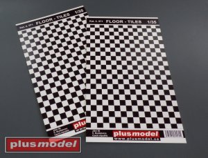 画像1: PlusModel[PM571]Floor - tiles black and white (1)