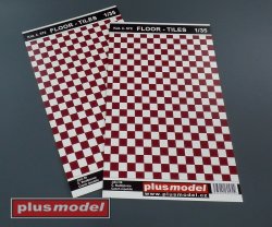 画像1: PlusModel[PM572]Floor - tiles red and white