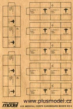 画像1: PlusModel[PM012]1/35WWII米 段ボール箱 #4(医療用品)