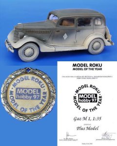 画像1: PlusModel[PM029]1/35WWII露 GAZ M1スタッフカー(フルキット) (1)