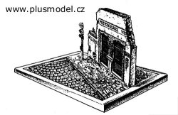 画像1: PlusModel[PM032]1/35市街路の廃虚