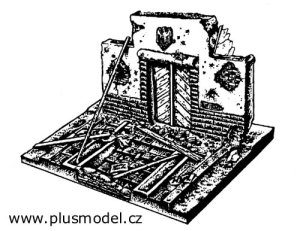 画像1: PlusModel[PM033]1/35作戦司令部の廃虚 (1)