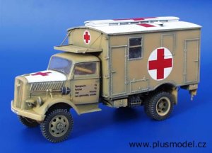 画像1: PlusModel[PM092]1/35WWII独 オペルブリッツ4x4救急車改造セット(イタレリ用) (1)