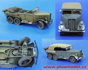 画像1: PlusModel[PM101]1/35WWII独 プラガAV中型トラック(フルキット) (1)