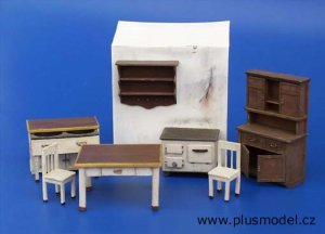 画像1: PlusModel[PM109]1/35キッチンの家具 (1)