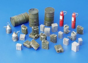 画像1: PlusModel[PM114]1/35WWII連合軍 様々な燃料缶(22個) (1)