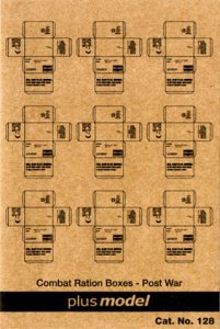 画像1: PlusModel[PM128]1/35米 野戦糧食段ボール箱(戦後)#1 (1)